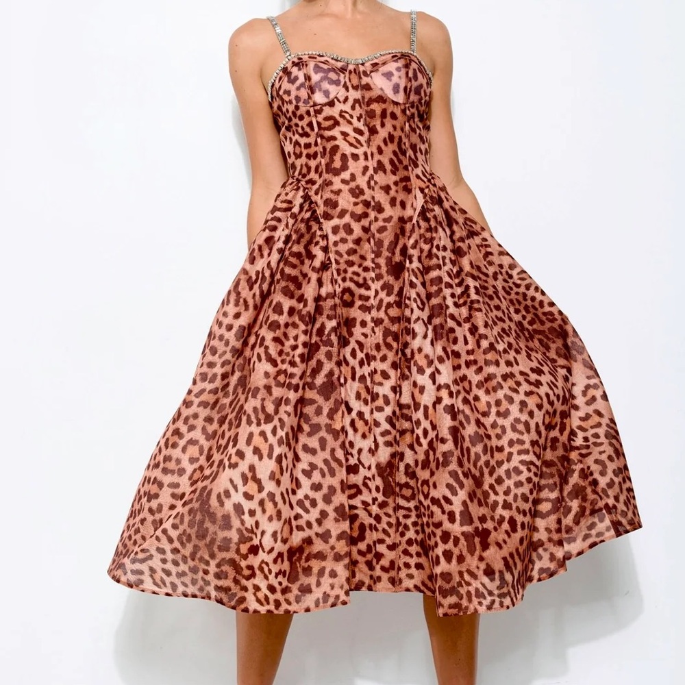 Zimmermann style leopard dress
